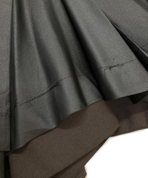 NEMETH（ネメス）NEMETH (ネメス) ティアードデザインワンピースコート ブラウン サイズ:Mの古着・服飾アイテム