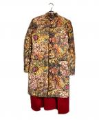 COMME des GARCONS HOMME PLUSコムデギャルソンオムプリュス）の古着「グラフィックレオパードコート」｜レッド×ブラック