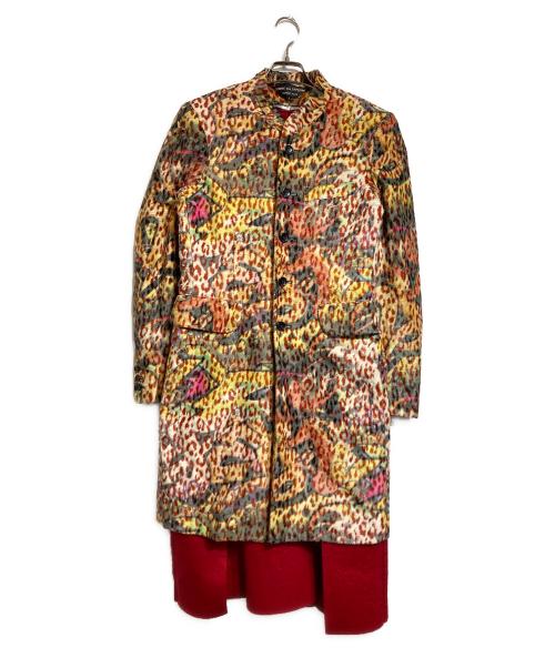 COMME des GARCONS HOMME PLUS（コムデギャルソンオムプリュス）COMME des GARCONS HOMME PLUS (コムデギャルソンオムプリュス) グラフィックレオパードコート レッド×ブラック サイズ:Sの古着・服飾アイテム