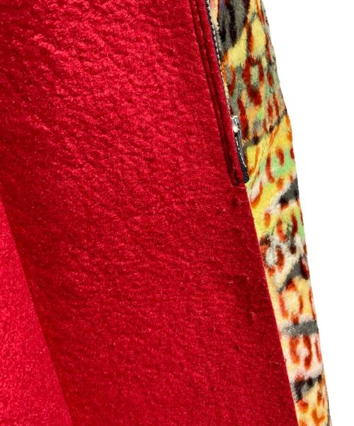 COMME des GARCONS HOMME PLUS（コムデギャルソンオムプリュス）COMME des GARCONS HOMME PLUS (コムデギャルソンオムプリュス) グラフィックレオパードコート レッド×ブラック サイズ:Sの古着・服飾アイテム