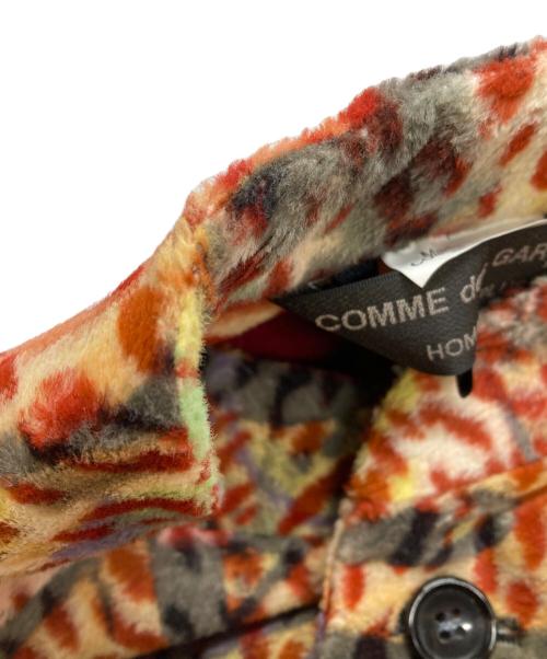 COMME des GARCONS HOMME PLUS（コムデギャルソンオムプリュス）COMME des GARCONS HOMME PLUS (コムデギャルソンオムプリュス) グラフィックレオパードコート レッド×ブラック サイズ:Sの古着・服飾アイテム