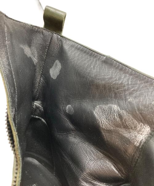 ANN DEMEULEMEESTER（アンドゥムルメステール）ANN DEMEULEMEESTER (アンドゥムルメステール) サイドジップブーツ グリーン サイズ:42の古着・服飾アイテム