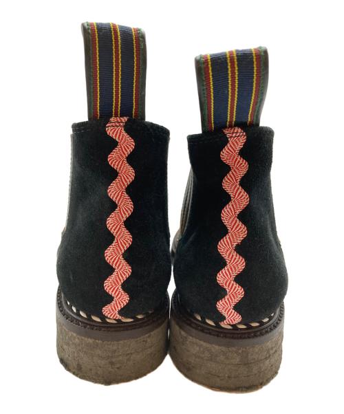 JUCO.（ジュコ）JUCO. (ジュコ) レザードットブーツ ブラウン×ブラック サイズ:25.5㎝の古着・服飾アイテム