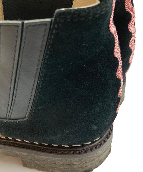 JUCO.（ジュコ）JUCO. (ジュコ) レザードットブーツ ブラウン×ブラック サイズ:25.5㎝の古着・服飾アイテム