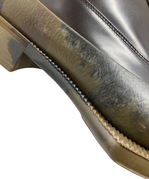 PRADA（プラダ）PRADA (プラダ) カモ柄バイカラーラバーソール レザーシューズ ブラウン×カーキ サイズ:6の古着・服飾アイテム