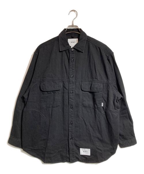 WTAPS（ダブルタップス）WTAPS (ダブルタップス) WCPO / LS / COTTON. DENIM ブラック サイズ:01の古着・服飾アイテム