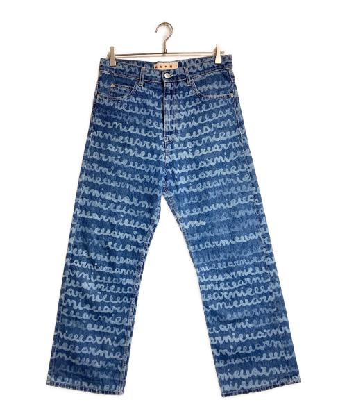 MARNI（マルニ）MARNI (マルニ) Straight Leg Printed Denim 'Ocean' インディゴ サイズ:30の古着・服飾アイテム