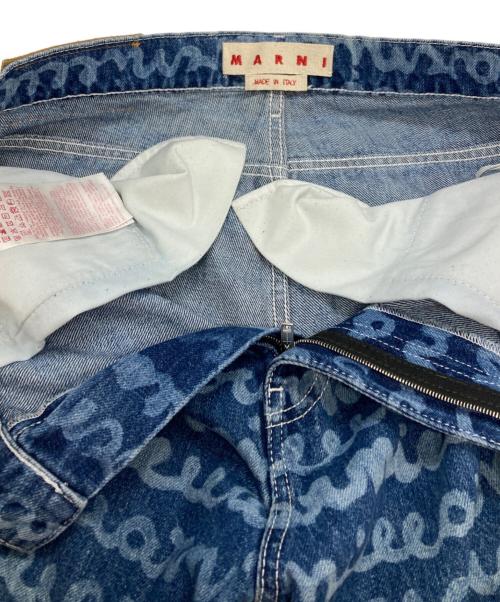 MARNI（マルニ）MARNI (マルニ) Straight Leg Printed Denim 'Ocean' インディゴ サイズ:30の古着・服飾アイテム