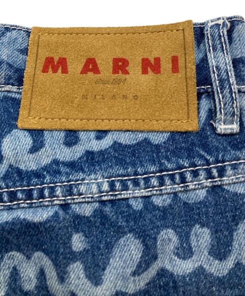 MARNI（マルニ）MARNI (マルニ) Straight Leg Printed Denim 'Ocean' インディゴ サイズ:30の古着・服飾アイテム