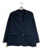 COLLAGE GALLARDAGALANTEコラージュ ガリャルダガランテ）の古着「シアーノーカラージャケット」｜ネイビー