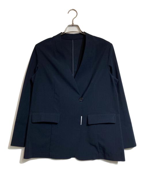 COLLAGE GALLARDAGALANTE（コラージュ ガリャルダガランテ）COLLAGE GALLARDAGALANTE (コラージュ ガリャルダガランテ) シアーノーカラージャケット ネイビー サイズ:FREEの古着・服飾アイテム