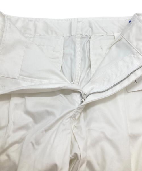 COMME des GARCONS SHIRT（コムデギャルソンシャツ）COMME des GARCONS SHIRT (コムデギャルソンシャツ) 2タックテーパードパンツ ホワイト サイズ:Sの古着・服飾アイテム