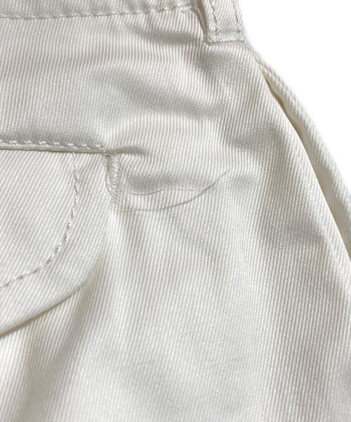 COMME des GARCONS SHIRT（コムデギャルソンシャツ）COMME des GARCONS SHIRT (コムデギャルソンシャツ) 2タックテーパードパンツ ホワイト サイズ:Sの古着・服飾アイテム