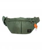 PORTERポーター）の古着「TANKER WAIST BAG」｜グリーン