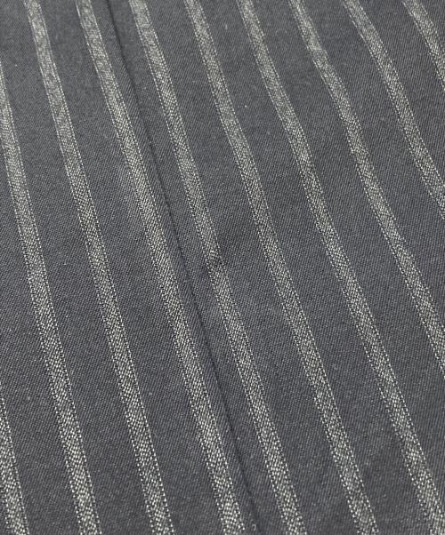 BACCA（バッカ）BACCA (バッカ) BACCA ストライプギャバ ラップロングスカート ネイビー サイズ:36の古着・服飾アイテム