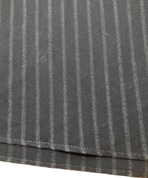 BACCA（バッカ）BACCA (バッカ) BACCA ストライプギャバ ラップロングスカート ネイビー サイズ:36の古着・服飾アイテム