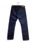 RRL (ダブルアールエル) SLIM FIT JAPAN WOVEN ボタンフライ デニムパンツ インディゴ サイズ:32：15000円