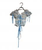 yuhan wangユハン ワン）の古着「ブルーリボントップス」｜ホワイト×ブルー