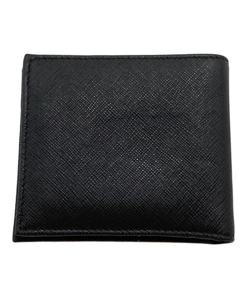 PRADA（プラダ）PRADA (プラダ) サフィアーノ二つ折り財布 ブラックの古着・服飾アイテム
