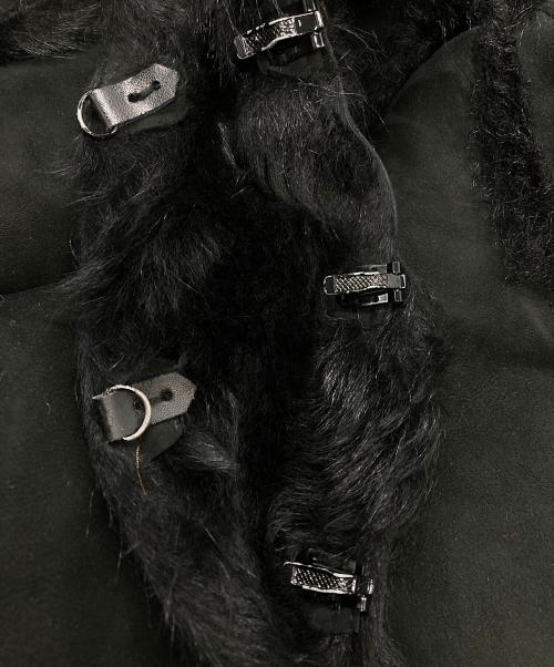 BACK BONE（バックボーン）BACK BONE (バックボーン) ムートンコート ブラック サイズ:Mの古着・服飾アイテム