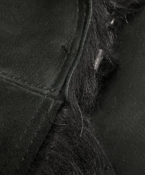 BACK BONE（バックボーン）BACK BONE (バックボーン) ムートンコート ブラック サイズ:Mの古着・服飾アイテム