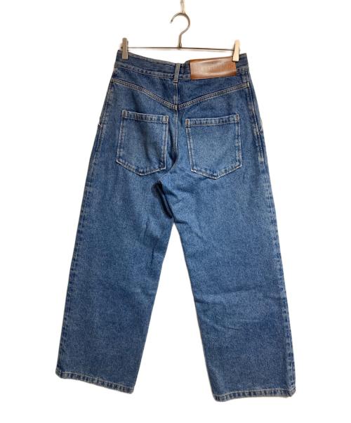 LOEWE（ロエベ）LOEWE (ロエベ) アナグラムバギーデニムパンツ インディゴ サイズ:38の古着・服飾アイテム