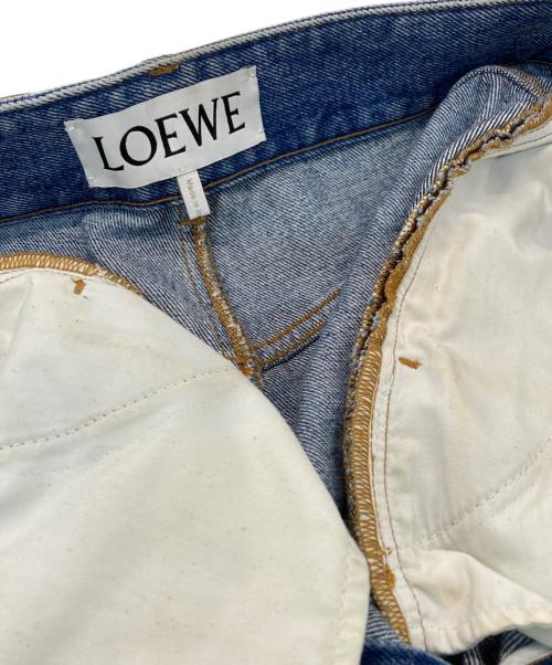 LOEWE（ロエベ）LOEWE (ロエベ) アナグラムバギーデニムパンツ インディゴ サイズ:38の古着・服飾アイテム
