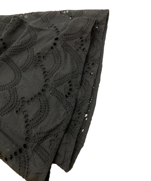 ne quittez pas（ヌキテパ）ne quittez pas (ヌキテパ) Cotton Voile Dot Hemla Dress ブラック サイズ:なしの古着・服飾アイテム