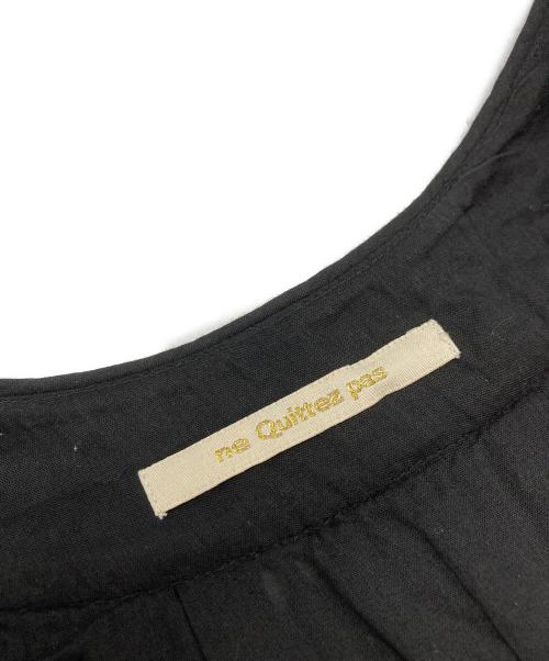 ne quittez pas（ヌキテパ）ne quittez pas (ヌキテパ) Cotton Voile Dot Hemla Dress ブラック サイズ:なしの古着・服飾アイテム