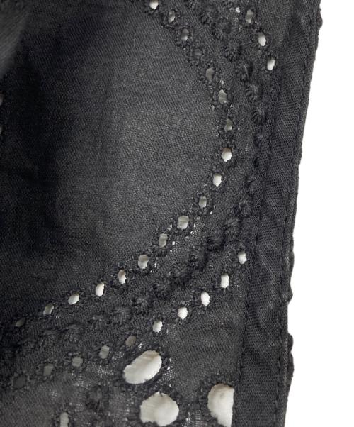 ne quittez pas（ヌキテパ）ne quittez pas (ヌキテパ) Cotton Voile Dot Hemla Dress ブラック サイズ:なしの古着・服飾アイテム