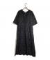 ne quittez pas（ヌキテパ）の古着「Cotton Voile Dot Hemla Dress」｜ブラック