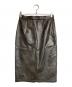 gajess（ガジェス）の古着「Giselle Leather Skirt」｜ブラウン