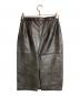 gajess (ガジェス) Giselle Leather Skirt ブラウン サイズ:38：12000円