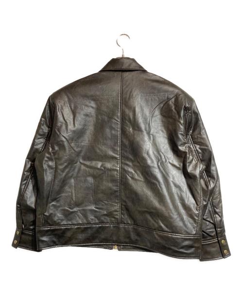 gajess（ガジェス）gajess (ガジェス) エコレザージャケット ブラウン サイズ:Fの古着・服飾アイテム