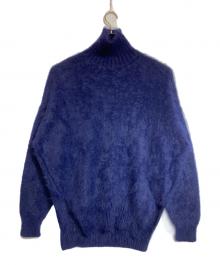 CELINE（セリーヌ）の古着「アンゴラヘアリーニット」｜ネイビー