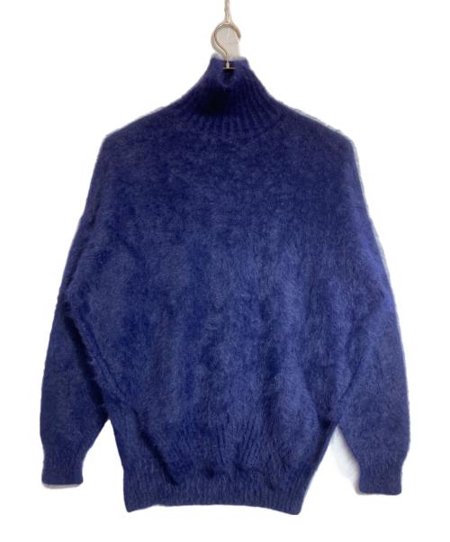 CELINE（セリーヌ）CELINE (セリーヌ) アンゴラヘアリーニット ネイビー サイズ:Sの古着・服飾アイテム