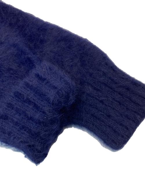 CELINE（セリーヌ）CELINE (セリーヌ) アンゴラヘアリーニット ネイビー サイズ:Sの古着・服飾アイテム