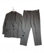 SHIPS×CARUSOシップス×カルーゾ）の古着「ワイドラペル チョークストライプ スーツ」｜グレー