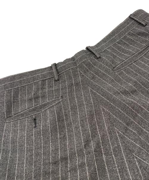 SHIPS（シップス）SHIPS (シップス) CARUSO (カルーゾ) ワイドラペル チョークストライプ スーツ グレー サイズ:48の古着・服飾アイテム