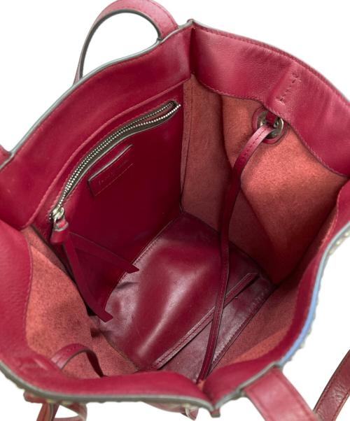 J&M DAVIDSON（ジェイ＆エム デヴィッドソン）J&M DAVIDSON (ジェイ＆エム デヴィッドソン) BELLEミニスタッズバッグ レッドの古着・服飾アイテム