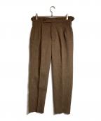 Needlesニードルズ）の古着「Tucked Side Tab Trouser-Poly Chambray」｜ブラウン