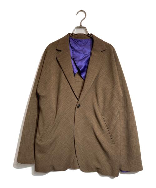 Needles（ニードルズ）Needles (ニードルズ) Miles Jacket - Poly Serge ブラウン サイズ:Mの古着・服飾アイテム