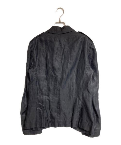 Vivienne Westwood man（ヴィヴィアン ウェストウッド マン）Vivienne Westwood man (ヴィヴィアン ウェストウッド マン) シルクリネンジャケット ブラック サイズ:44の古着・服飾アイテム