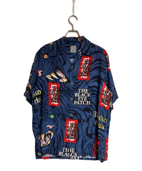 WACKO MARIA（ワコマリア）WACKO MARIA (ワコマリア) BlackEyePatch (ブラックアイパッチ) HAWAIIAN SHIRT S/S ネイビー サイズ:Sの古着・服飾アイテム