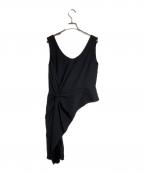 RECTOレクト）の古着「ASYMMETRIC TWISTED TOP」｜ブラック