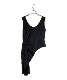 RECTO（レクト）の古着「ASYMMETRIC TWISTED TOP」｜ブラック