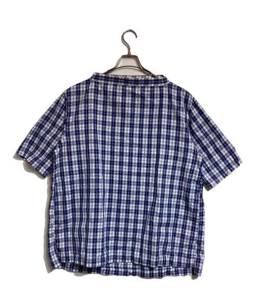 COMME des GARCONS SHIRT BOY（コムデギャルソンシャツ ボーイ）COMME des GARCONS SHIRT BOY (コムデギャルソンシャツ ボーイ) チェックプルオーバーシャツ ブルー サイズ:Mの古着・服飾アイテム