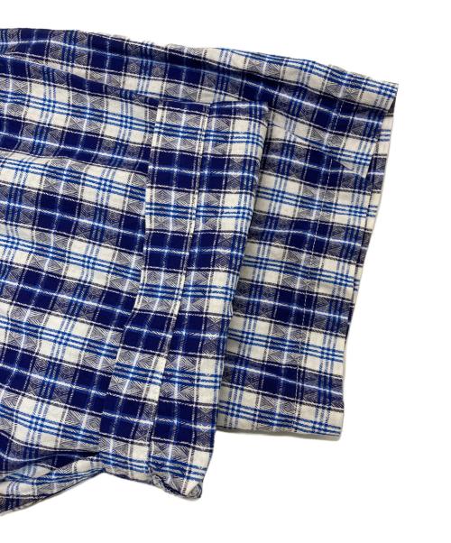 COMME des GARCONS SHIRT BOY（コムデギャルソンシャツ ボーイ）COMME des GARCONS SHIRT BOY (コムデギャルソンシャツ ボーイ) チェックプルオーバーシャツ ブルー サイズ:Mの古着・服飾アイテム