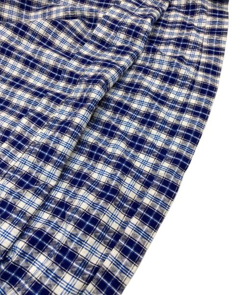 COMME des GARCONS SHIRT BOY（コムデギャルソンシャツ ボーイ）COMME des GARCONS SHIRT BOY (コムデギャルソンシャツ ボーイ) チェックプルオーバーシャツ ブルー サイズ:Mの古着・服飾アイテム