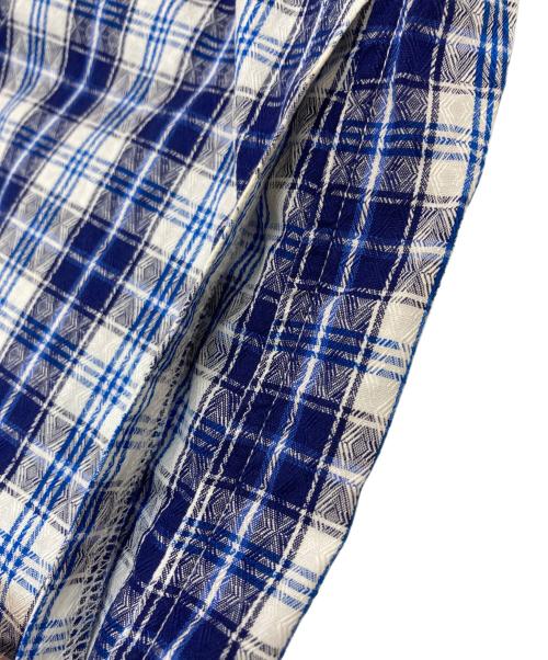 COMME des GARCONS SHIRT BOY（コムデギャルソンシャツ ボーイ）COMME des GARCONS SHIRT BOY (コムデギャルソンシャツ ボーイ) チェックプルオーバーシャツ ブルー サイズ:Mの古着・服飾アイテム